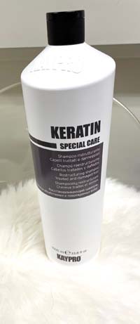 Keratin schampo 1000ml som r bra fr  mycket slitet hr